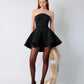 THE LEFA DRESS IN BLACK DENIM