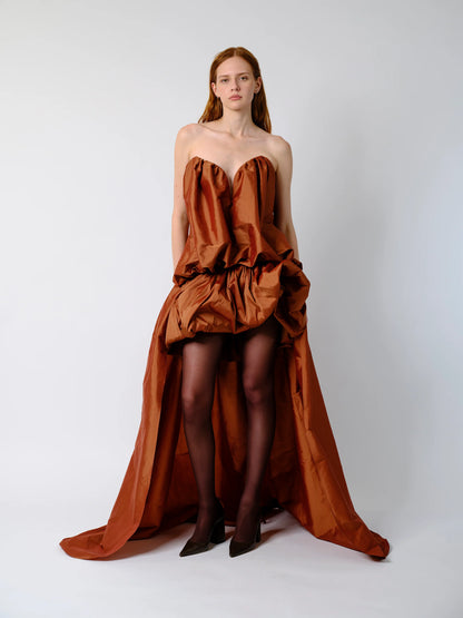 THE ARLENE GOWN IN TERRACOTTA