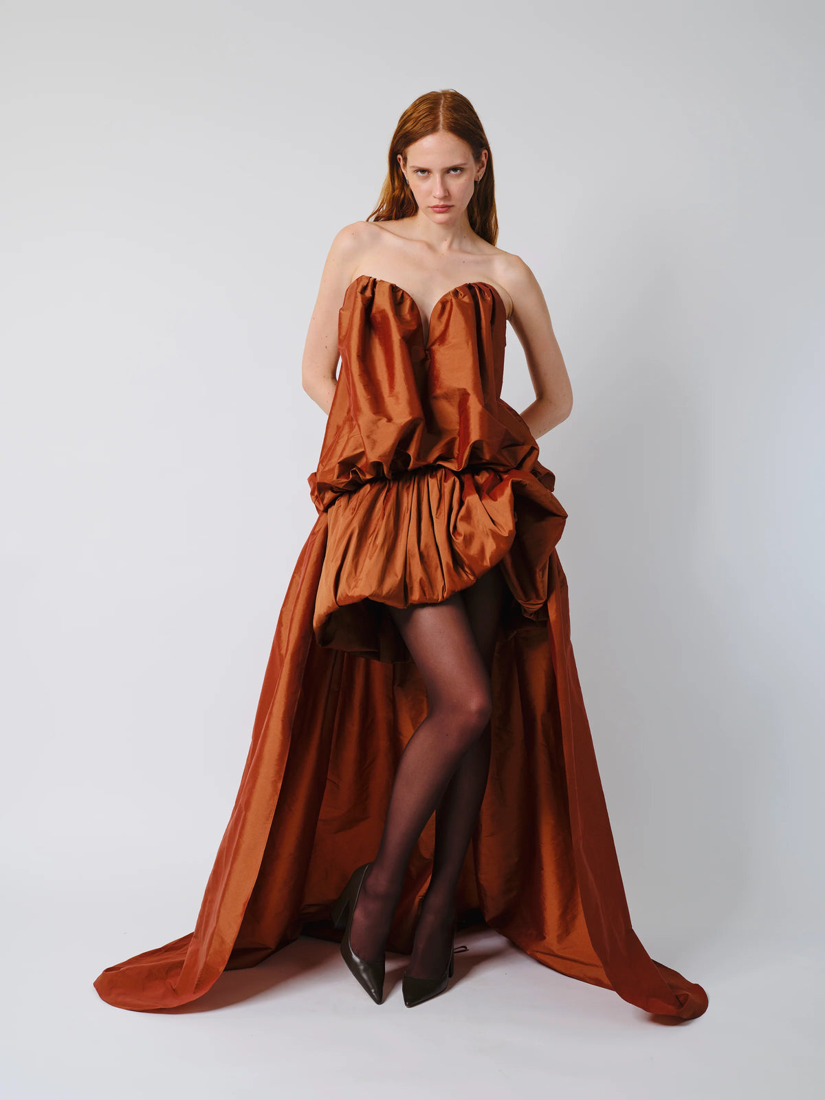 THE ARLENE GOWN IN TERRACOTTA