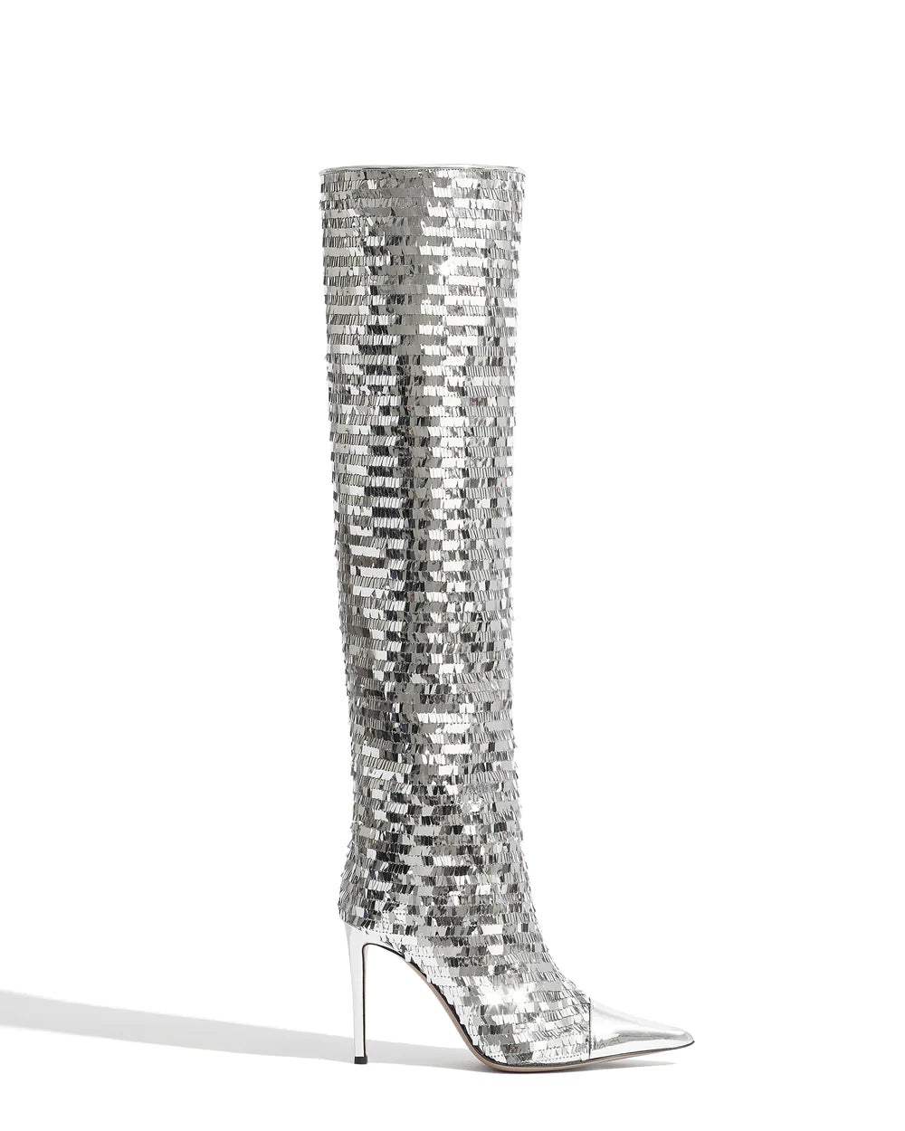 C﻿﻿﻿LEM HIGH BOOTS IN SILVER