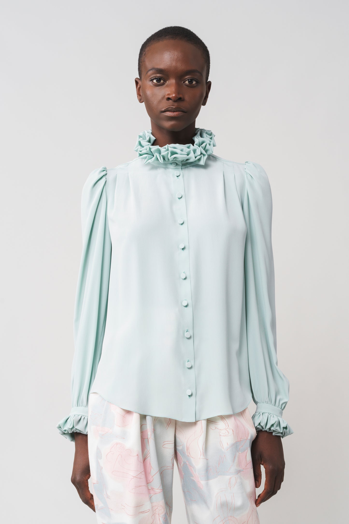 ROSANNA - DOUBLE COLLAR BLOUSE